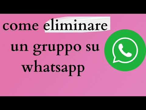come eliminare un gruppo su whatsapp (android) 2025 - 2026