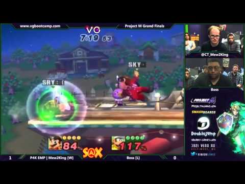 S@X 9/9/14 - Mew2King (Mario) vs Boss (Diddy Kong) - Project M Grand Finals - Smash PM