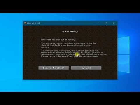 How to fix Minecraft: Java Edition Game - Out of Memory Error