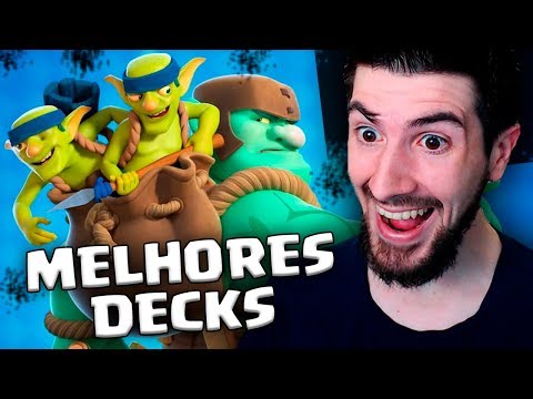 MELHORES DECKS COM O GOBLIN GIGANTE NO CLASH ROYALE!