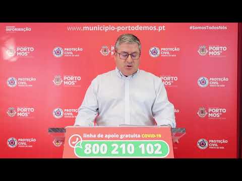 Comunicado Presidente da Câmara Municipal de Porto de Mós - COVID-19 - 15-06-2020