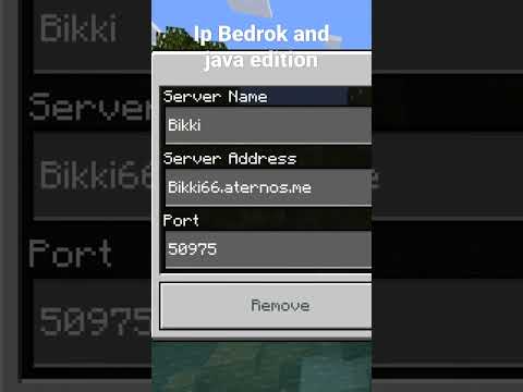Minecraft server ip Bedrock and Java edition