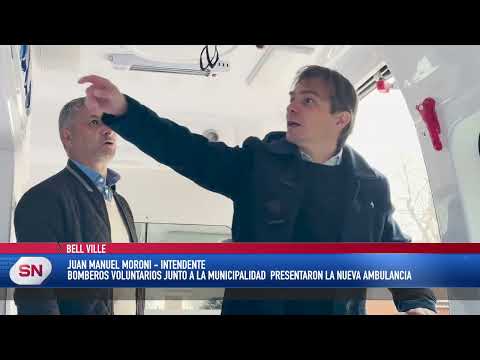 BOMBEROS VOLUNTARIOS Y LA MUNICIPALIDAD PRESENTARON LA NUEVA AMBULANCIA