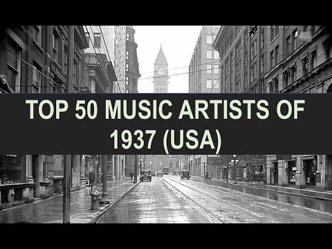 TOP 50 MUSIC ARTISTS OF 1937 (USA); B Crosby, B Holiday, F Astaire, G Rogers, F Waller, L Armstrong