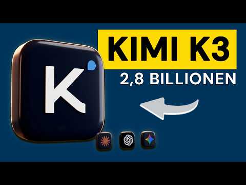 China schockt alle: Kimi K3 erreicht Claude-Niveau (5 Tage getestet) Video-Thumbnail von YouTube