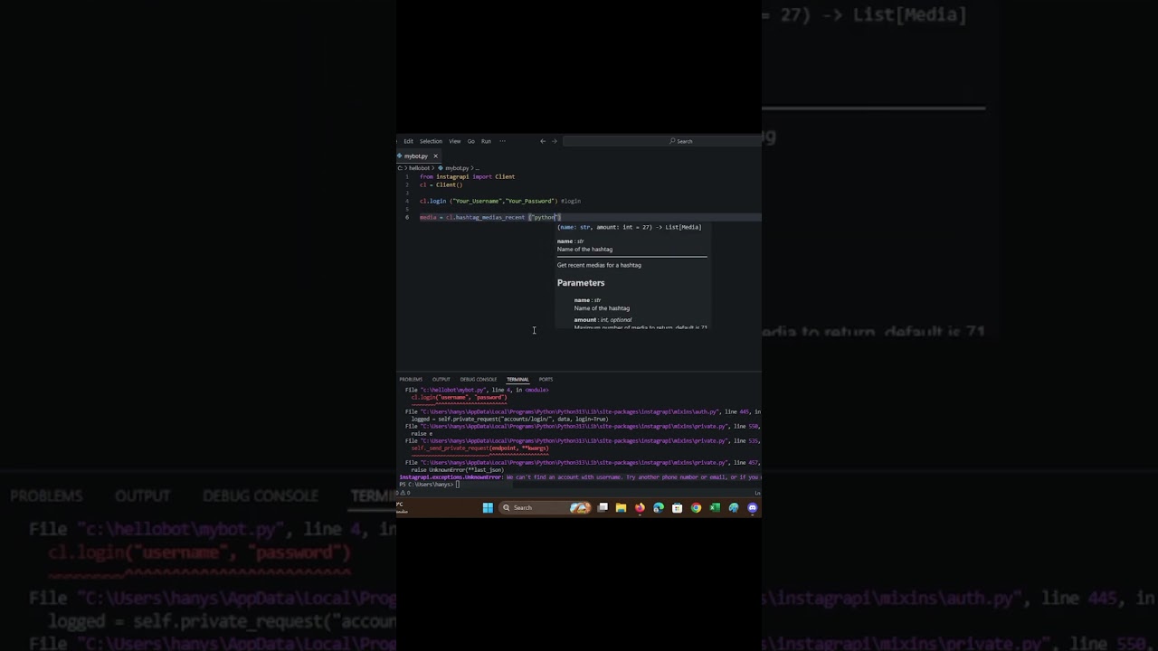 Python Project #3 – How to Create an Instagram Bot in Python #python #instagram #bot #programming