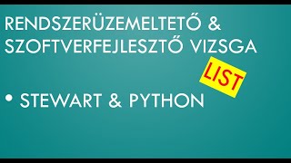 Python Informatikai szakmák - Jackie Stewart - List - programozás vizsgafeladat