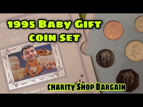 1995 annual coin set. Baby gift set version #coins #Royalmint