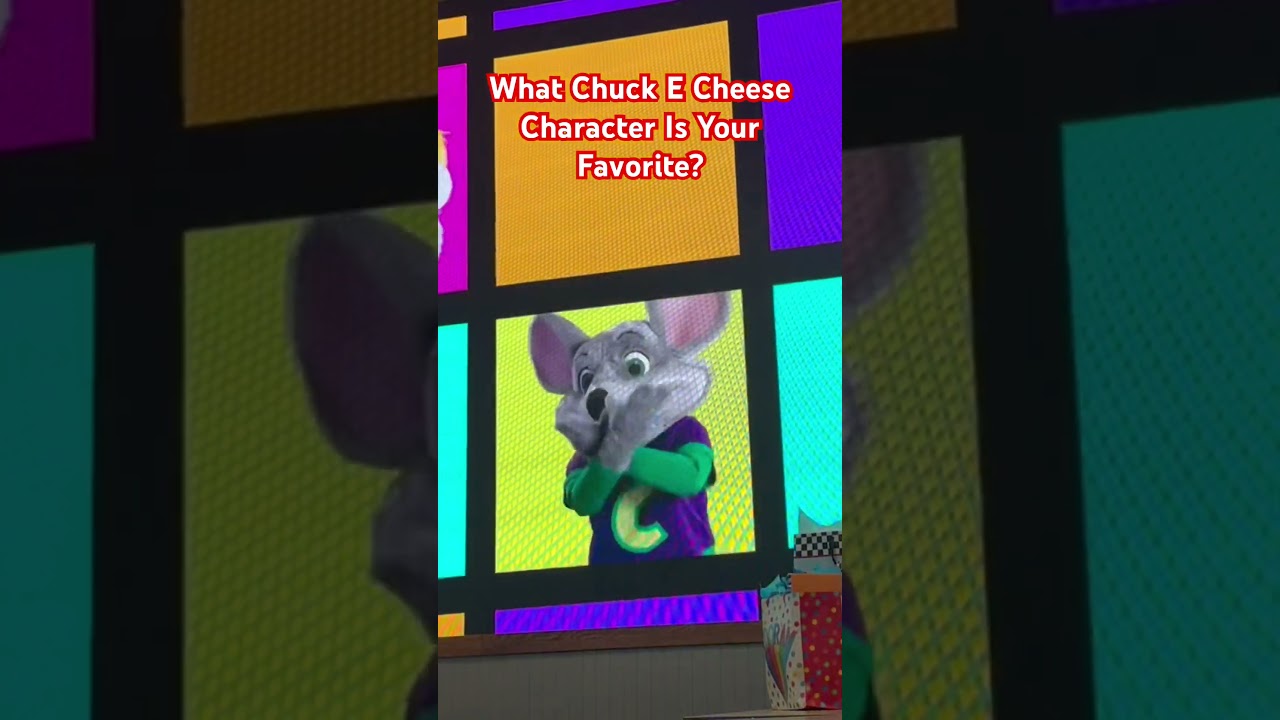What Chuck E Cheese Character Is Your Favorite? Chuck E, Jasper, Helen, Munch, Bella or Pasqually?