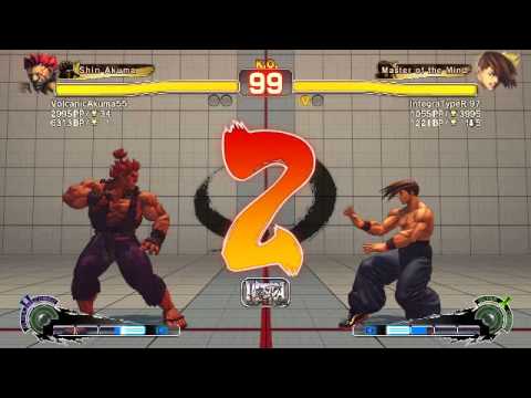 Ultra Street Fighter IV battle: volcanicAkuma55 (akuma) vs integratyper 97 (yang)