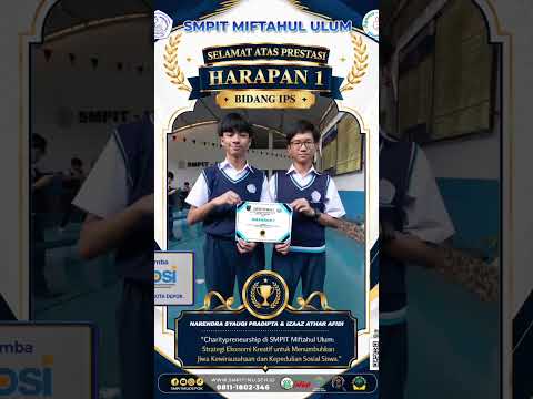 JUARA OLIMPIADE PENELITIAN SISWA INDONESIA #smpit #olimpiade #depok