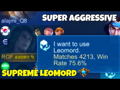 SUPER AGGRESSIVE LEOMORD! Offlane Gameplay - Avory | MLBB
