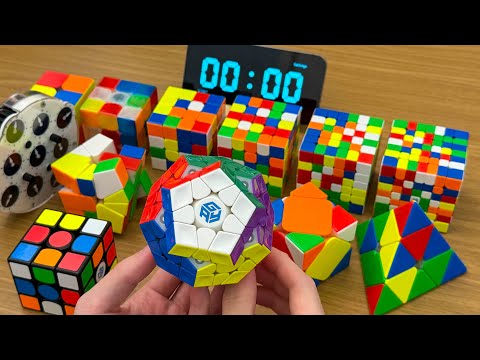 SPEED SOLVING ALL OFFICIAL WCA RUBIK’S CUBES