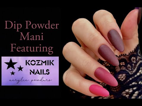 Kozmik Nails || Midnight Rose Collection || Matte Skittles Mani || Dip Powders || Gel Method || Demo