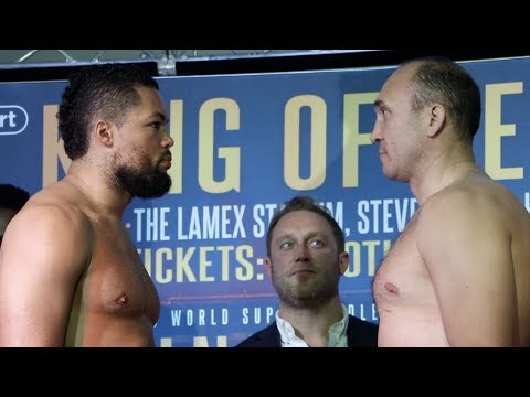 HEAVYWEIGHT CLASH! - JOE 'THE JUGGERNAUT' JOYCE v ALEXANDER 'THE GREAT' USTINOV (FULL) WEIGH-IN