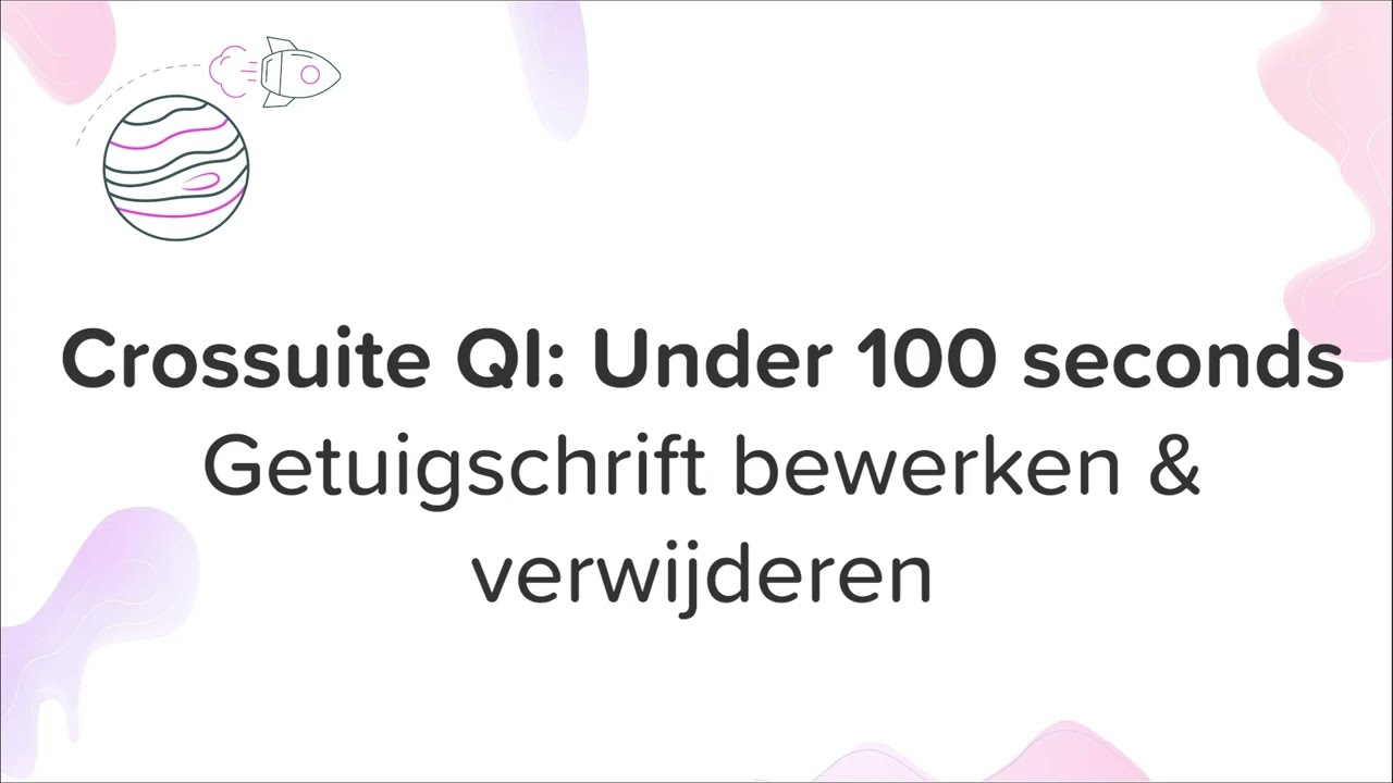 8. Getuigschrift bewerken en verwijderen