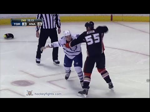 David Clarkson vs Bryan Allen Mar 10, 2014