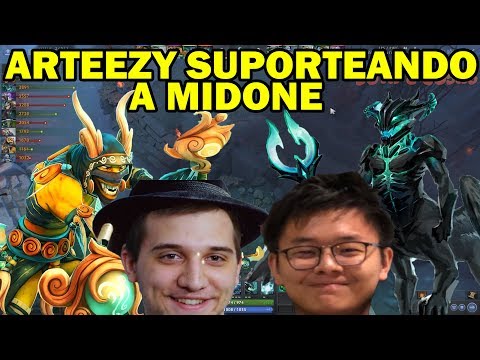 ARTEEZY NO SE HACE PROBLEMAS Y SUPORTEA A MIDONE | 1440p 60fps | DOTA 2 COSAS