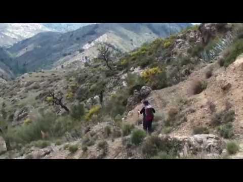Walking the GR7 Andalucia, Spain: a section from Lanjaron and Valor on the edge of the Sierra Nevada