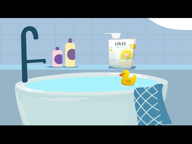 بودرة فقاعات الاستحمام للأطفال من لوليز