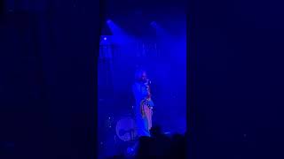 Wayne Coyne speaking during concert