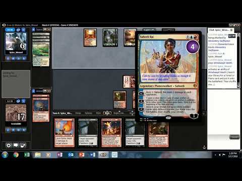 Black Bomat Burn (Modern) Round 1 Versus Saheeli Combo!