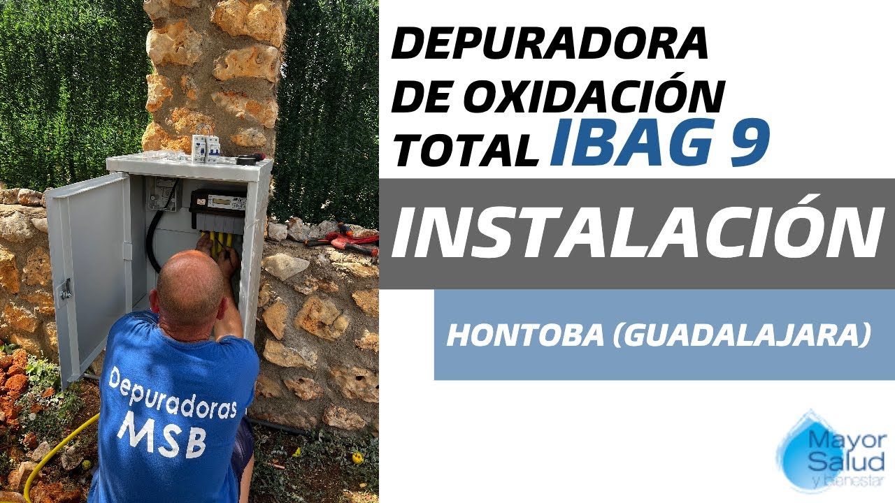 Instalación depuradora de oxidación total | iBag 9 habitantes | Hontoba (Guadalajara)