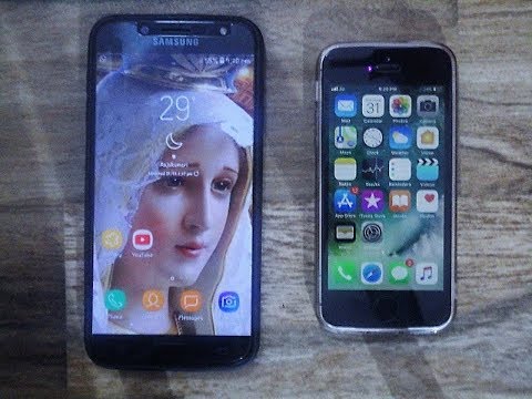 SAMSUNG GALAXY J7 PRO VS IPHONE SE 2018 !!!!