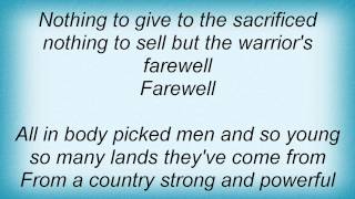 Liege Lord - Warriors Farewell Lyrics
