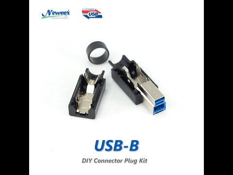 USB 3.0 B Connector DIY Plug Kit Demo