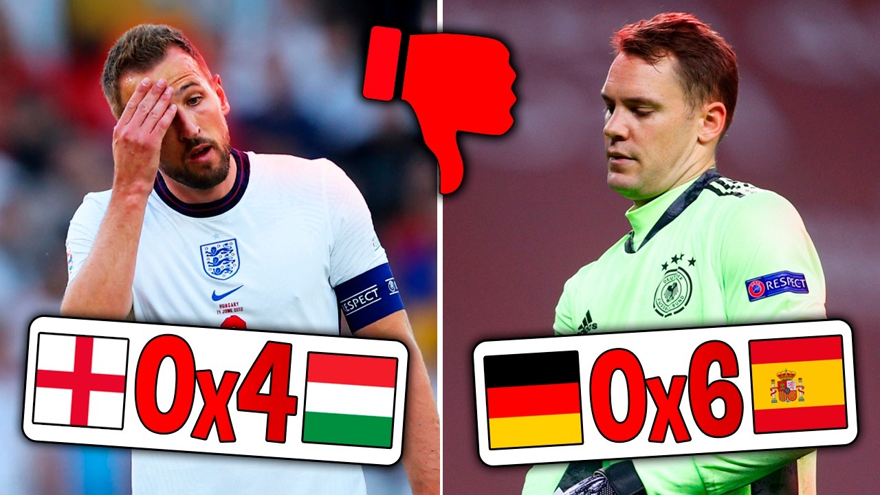 A MAIOR goleada SOFRIDA por CADA Campeão Mundial