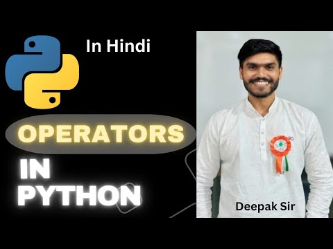 Operators In Python Hindi Python Tutorial Python For Beginners Part 3