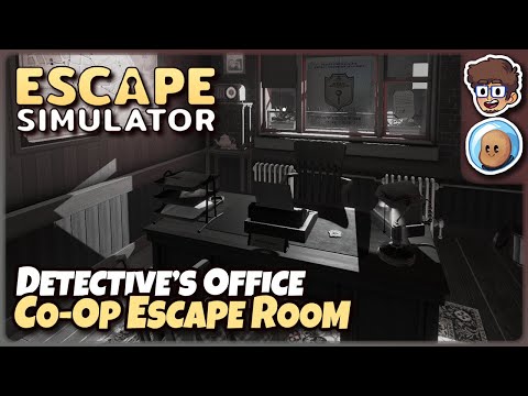 Detective's Office | Co-op Escape Room | Escape Simulator | ft. @orbitalpotato