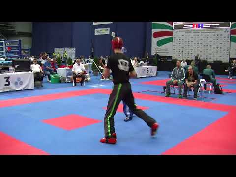 Vrezh Petrosian RUS v Adam Shelly IRL WAKO World Championships 2017