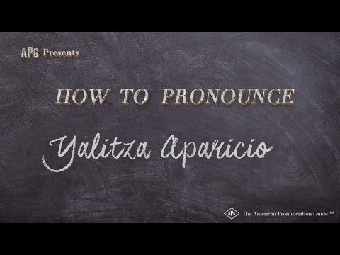How to Pronounce Yalitza Aparicio (Real Life Examples!)