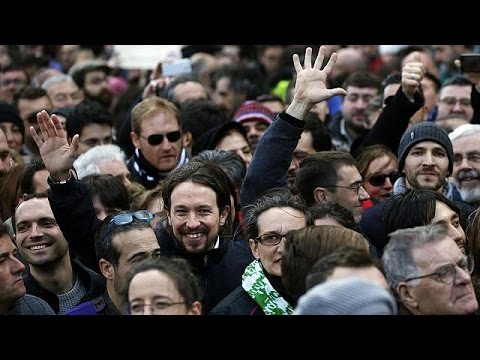 Proteste wie in Athen: Tausende Podemos-Anhänger demonstrieren in Madrid