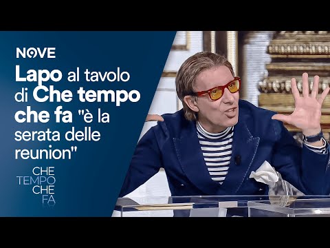 Lapo al tavolo di Che tempo che fa "è la serata delle reunion"