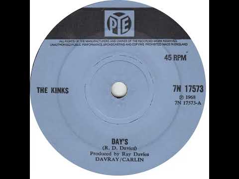 UK New Entry 1968 (158) The Kinks - Days