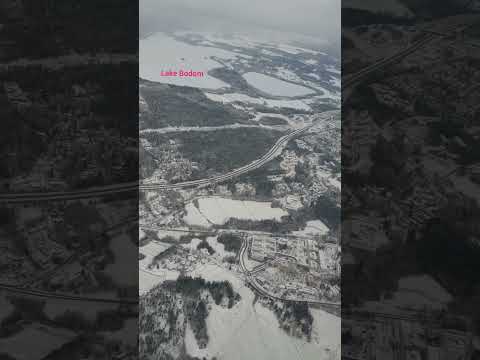 Frozen lake Bodom and Matalajärvi by air #airplanes #aviation #takeoff #landing #helsinki #espoo