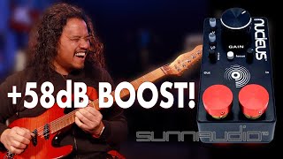 Video thumbnail for +58dB of BOOST! SunnAudio Nucleus NU-1 Preamp Overdrive Pedal by Perfecto De Castro