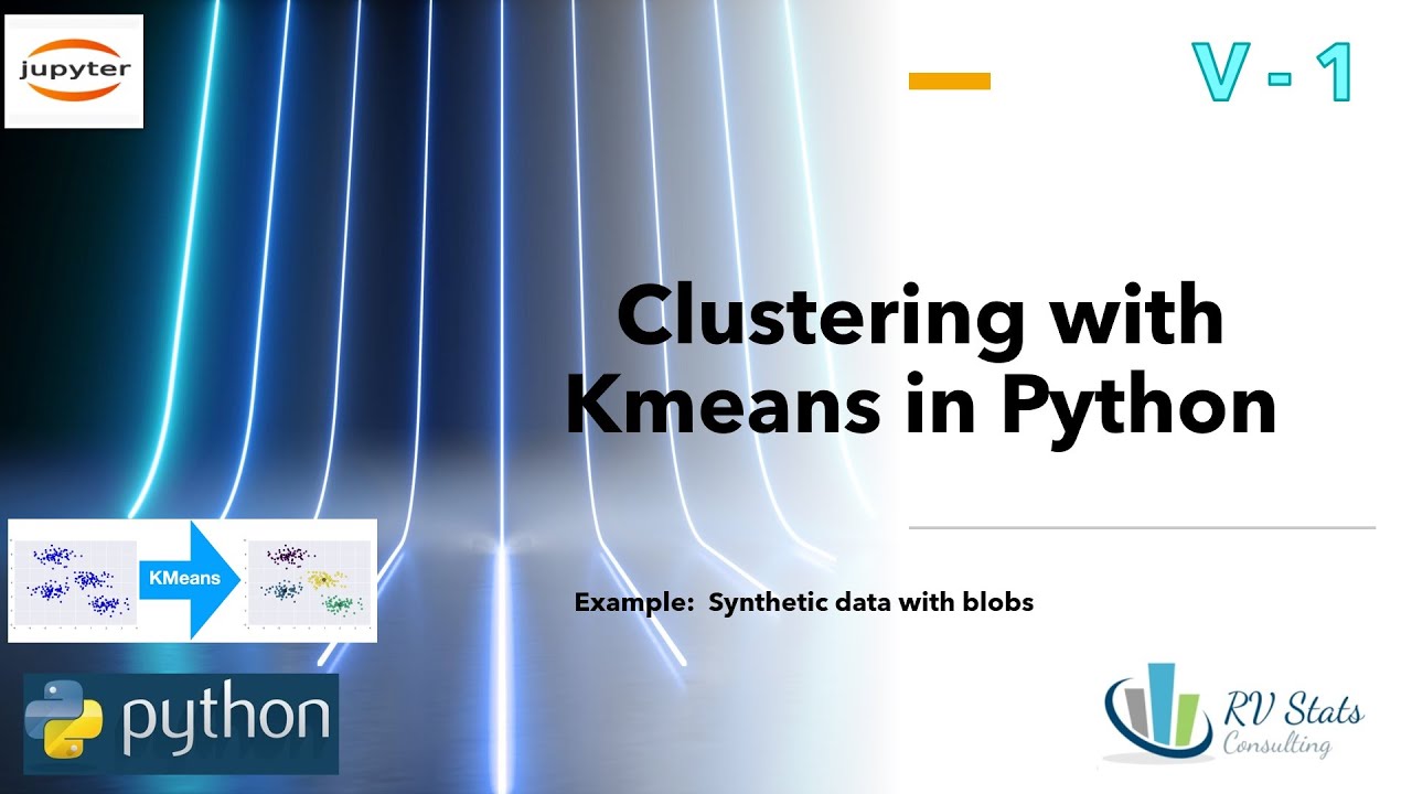 V-1: Clustering with Kmeans in Python: Sklearn | Unsupervised learning | data analysis | Discovery
