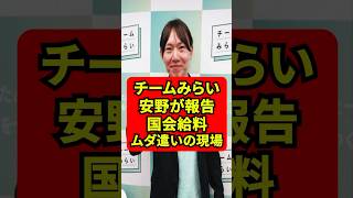チームみらい安野が報告！国会給料ムダ遣いの現場？#政治 #チームみらい #安野たかひろ