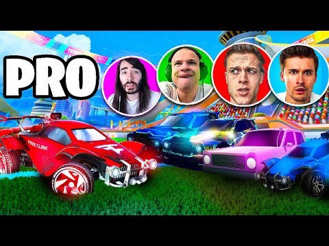 How Many Streamers Does it Take to BEAT 1 Rocket League Pro