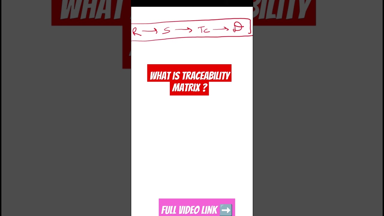 What is the traceability matrix ?