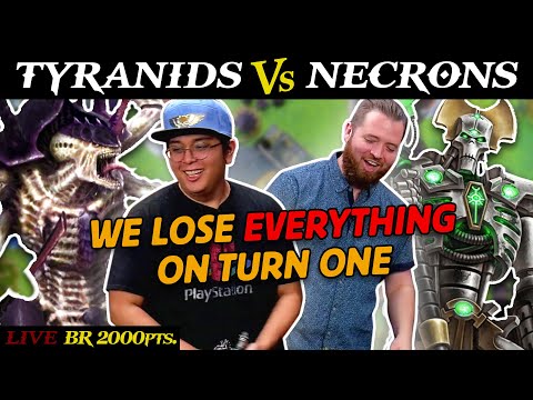 Tyranids (Matt) vs. Necrons (Bricky) 2,000pts. | Dice Check LIVE Battle Report Warhammer 9th Edition