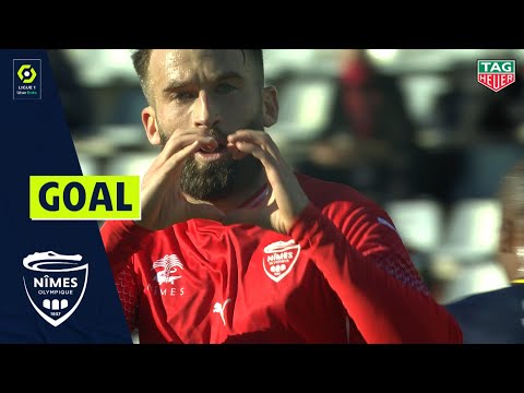 Goal Lucas DEAUX (23' - NÎMES OLYMPIQUE) NÎMES OLYMPIQUE - AS MONACO (3-4) 20/21