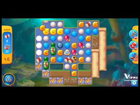 Fishdom. 9404 level no boosters and diamonds. 16 moves