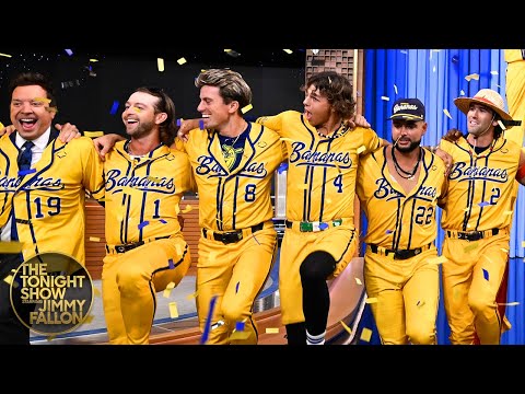 Flash Mob! The Savannah Bananas Crash The Tonight Show and Make Jimmy an Honorary Member of the Team