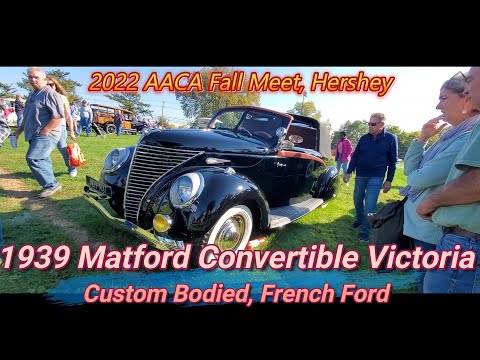 Thumbnail for 1939 Matford Convertible Victoria Custom Bodied, French Ford 2022 AACA Fall Meet, Hershey by Matford