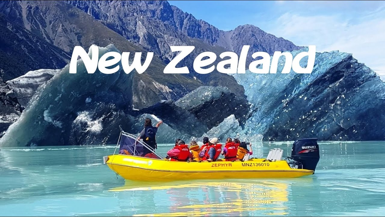 Cruise Tasman Glacier Lake at Mount Cook.